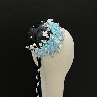 古典舞蹈胶州秧歌钱鼓舞澜水见月圆头饰艺考扇子舞民间舞伞舞头饰