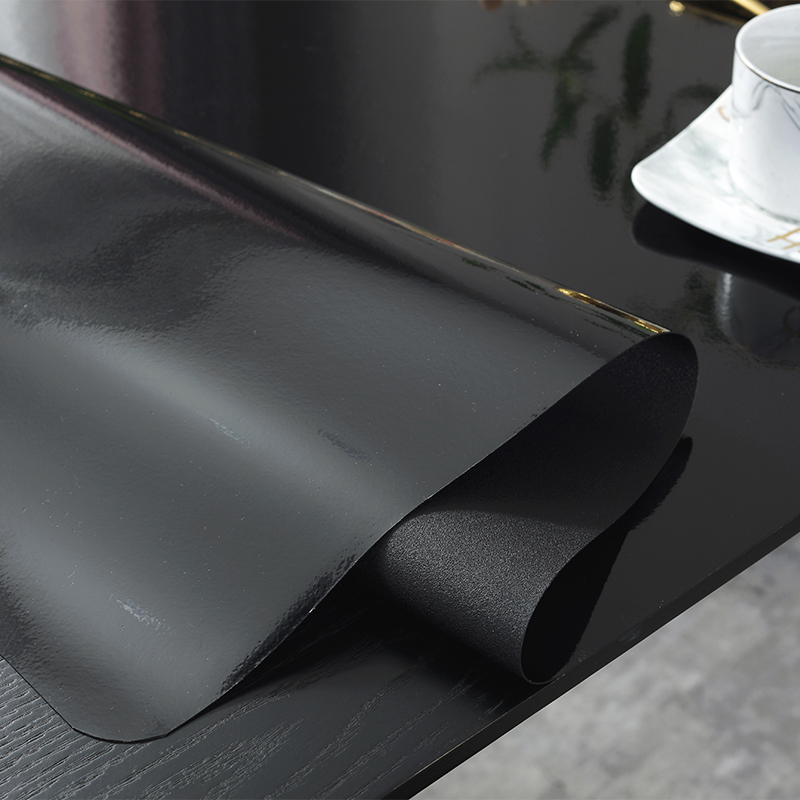 软玻璃桌垫加厚隔热新款黑色防水pvc桌布茶几软塑料电视柜餐桌布