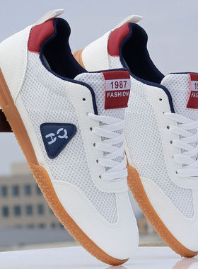 超轻网面透气运动鞋男春夏男士休闲百搭软底防滑耐磨德训鞋阿甘鞋