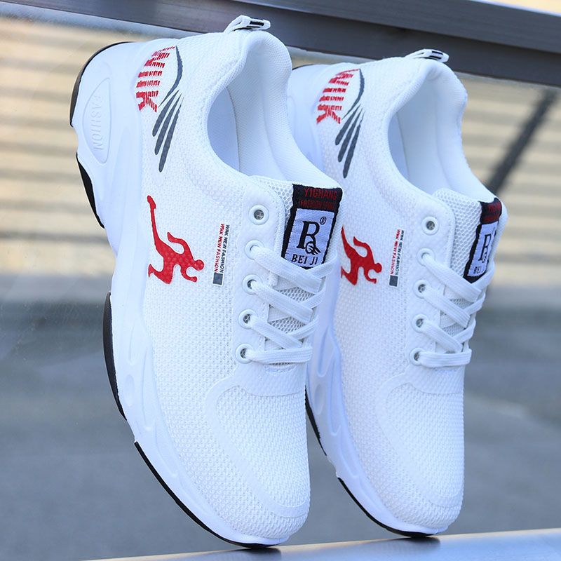 运动鞋男鞋2023春秋透气网鞋软底跑鞋休闲鞋子防滑减震跑步鞋男款