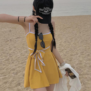性感露背遮肚显瘦连体裙式 东大门度假泳装 泳衣女 韩版 新款