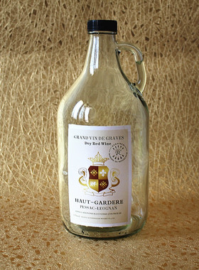 加州玻璃瓶4斤大号密封瓶 自酿容器 药酒泡酒瓶 葡萄酒瓶果酒瓶