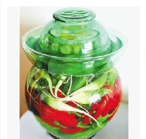 包邮四川玻璃特大号糖蒜泡菜坛子