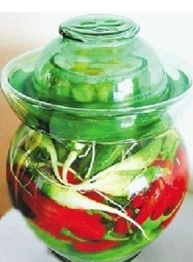 包邮四川玻璃特大号糖蒜泡菜坛子