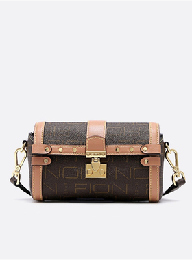 Fion/菲安妮老花波士顿包 新款八音盒枕头包斜挎包FAAFIUB019/022