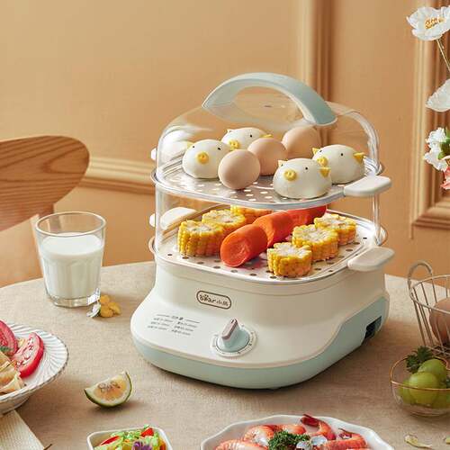 专柜正品Bear/小熊 DZG-C60W9不锈钢电蒸锅多功能家用双层6L大容