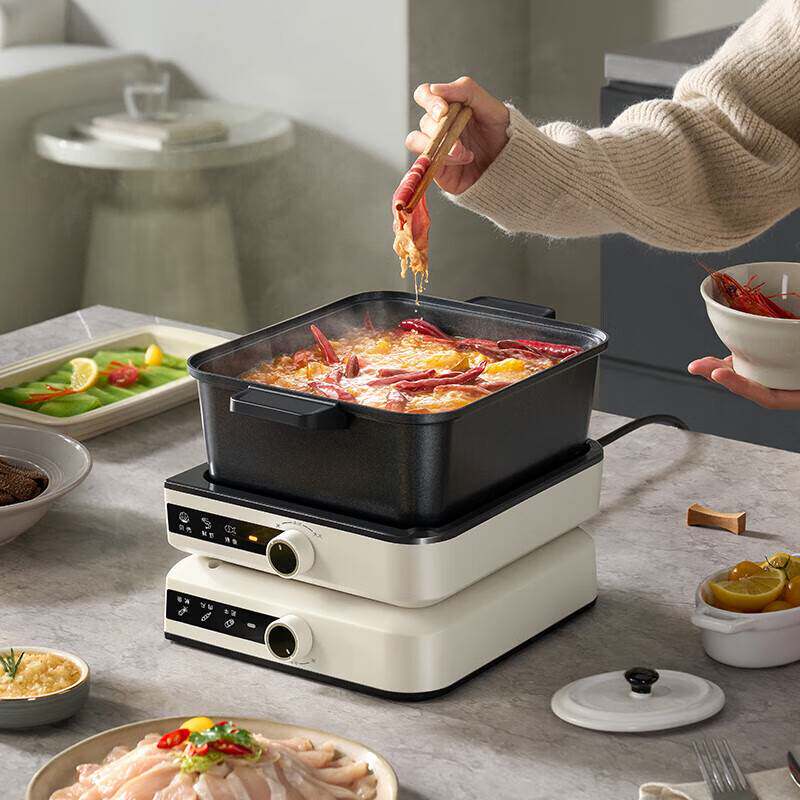 专柜正品小熊电煮锅DHG-F60N7叠叠锅家用宿舍多功能一人食分体式