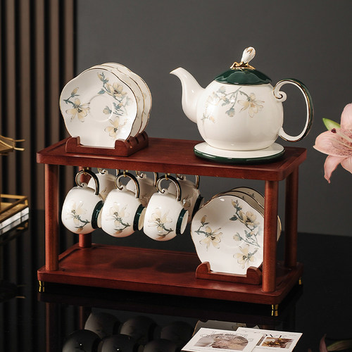 中国风高档茶具套装2025新款水杯家用客厅茶杯陶瓷乔迁送长辈礼盒