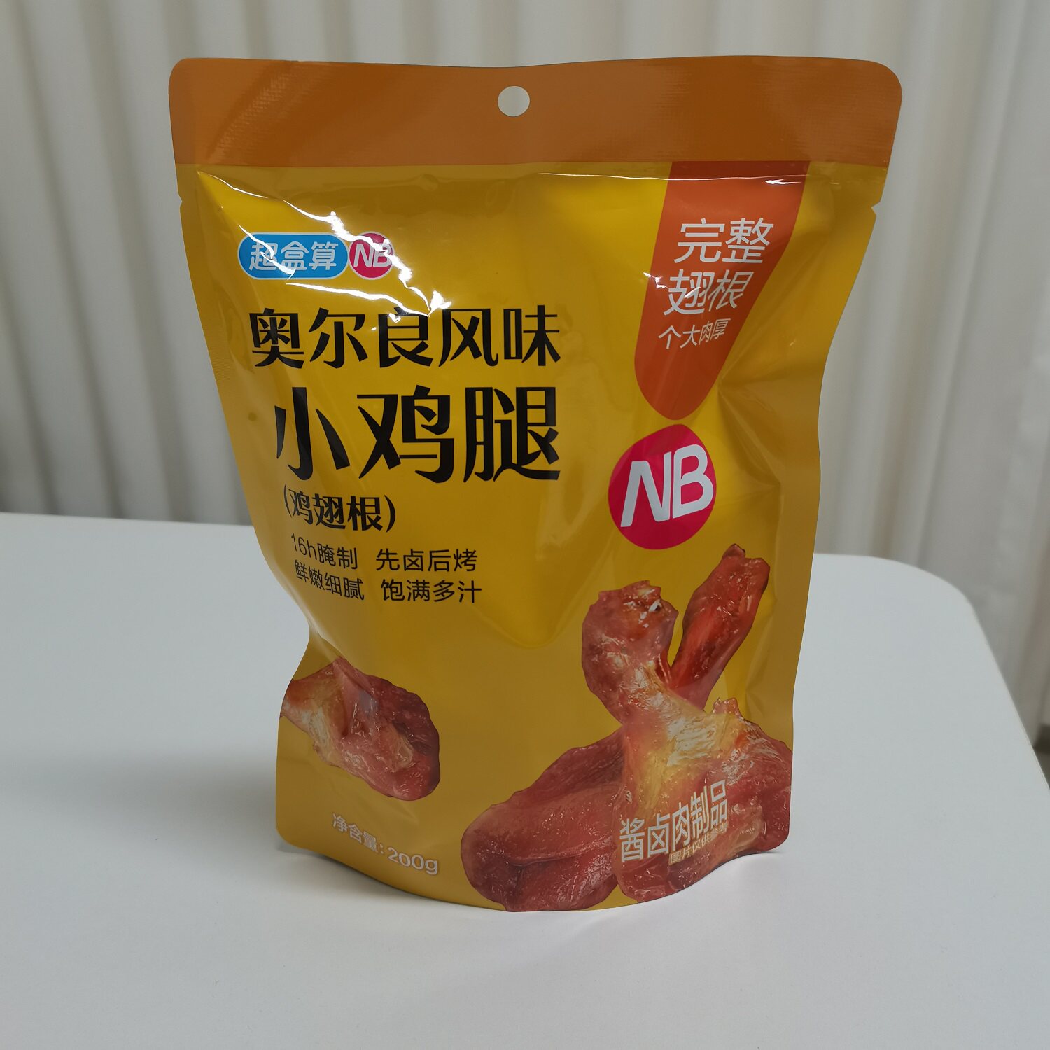 盒马代购NB虎皮凤爪五香味奥尔良风味小鸡腿即食卤味零食酥软脱骨
