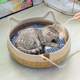 猫窝冬季 保暖藤编猫抓板四季 通用超级大幼猫专用垫子编织猫咪用品