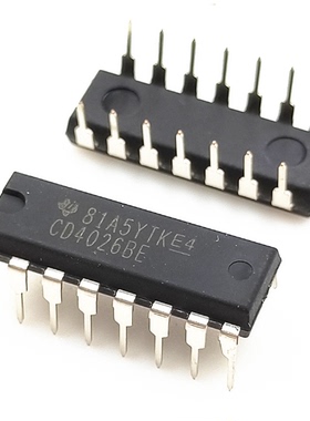 全新原装CD4026BE  直插DIP16 逻辑芯片 CMOS十进制计数器/分频器