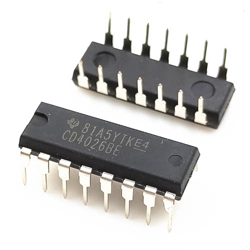 全新原装CD4026BE  直插DIP16 逻辑芯片 CMOS十进制计数器/分频器