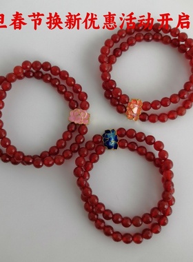 文丽之喜果女款玛瑙原创设计手链