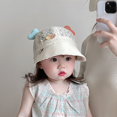 宝宝遮阳帽子夏季大檐婴儿鸭舌帽