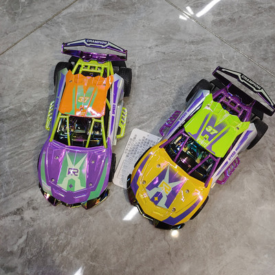 急速跑车惯性小车炫彩小汽车音乐灯光赛车男孩玩具小礼物模型