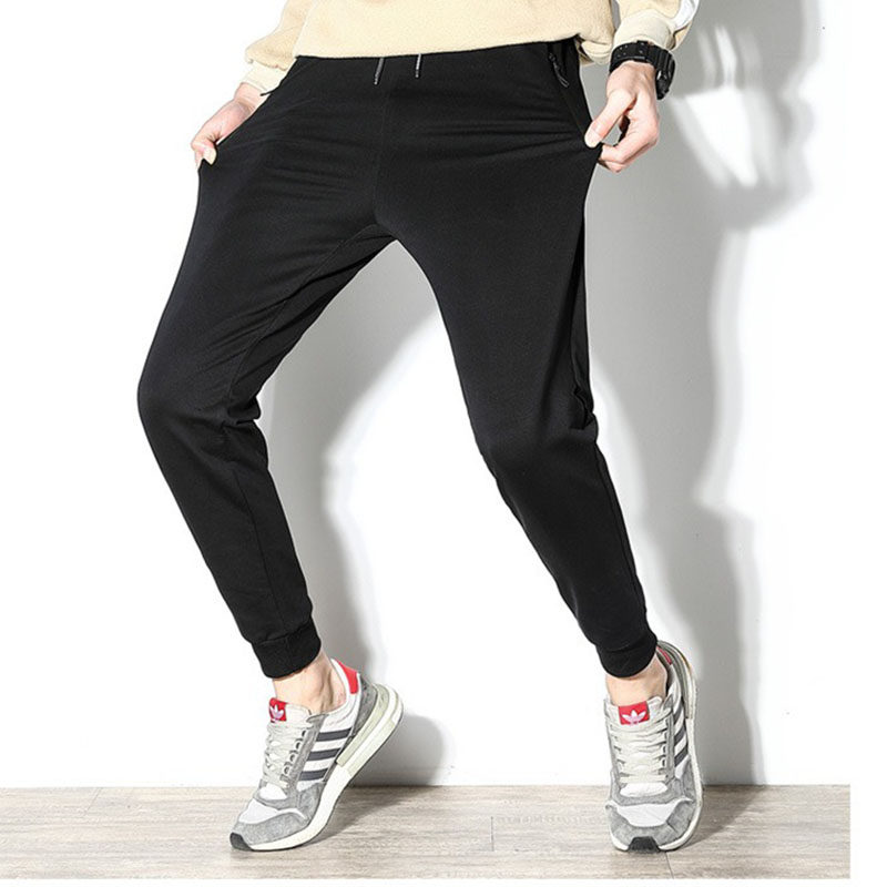 19新全棉薄款收口运动裤 潮休闲修身小脚哈伦束脚大码男空调卫裤在类目 男装, 休闲裤中 - 来自Buy2taobao.com提供专业的淘宝代购服务