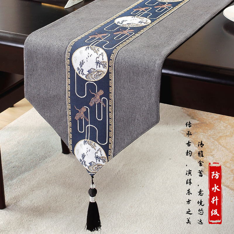 Y＆L新中式桌旗禅意防水茶席