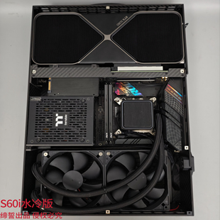 SFX电源 平铺结构支持5090显卡 缔誓A80机箱8升ITX S60i水冷版