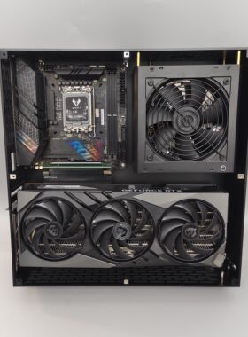 （第6版）10升平铺ITX机箱L59P，支持ATX主板ATX电源4槽36cm独显