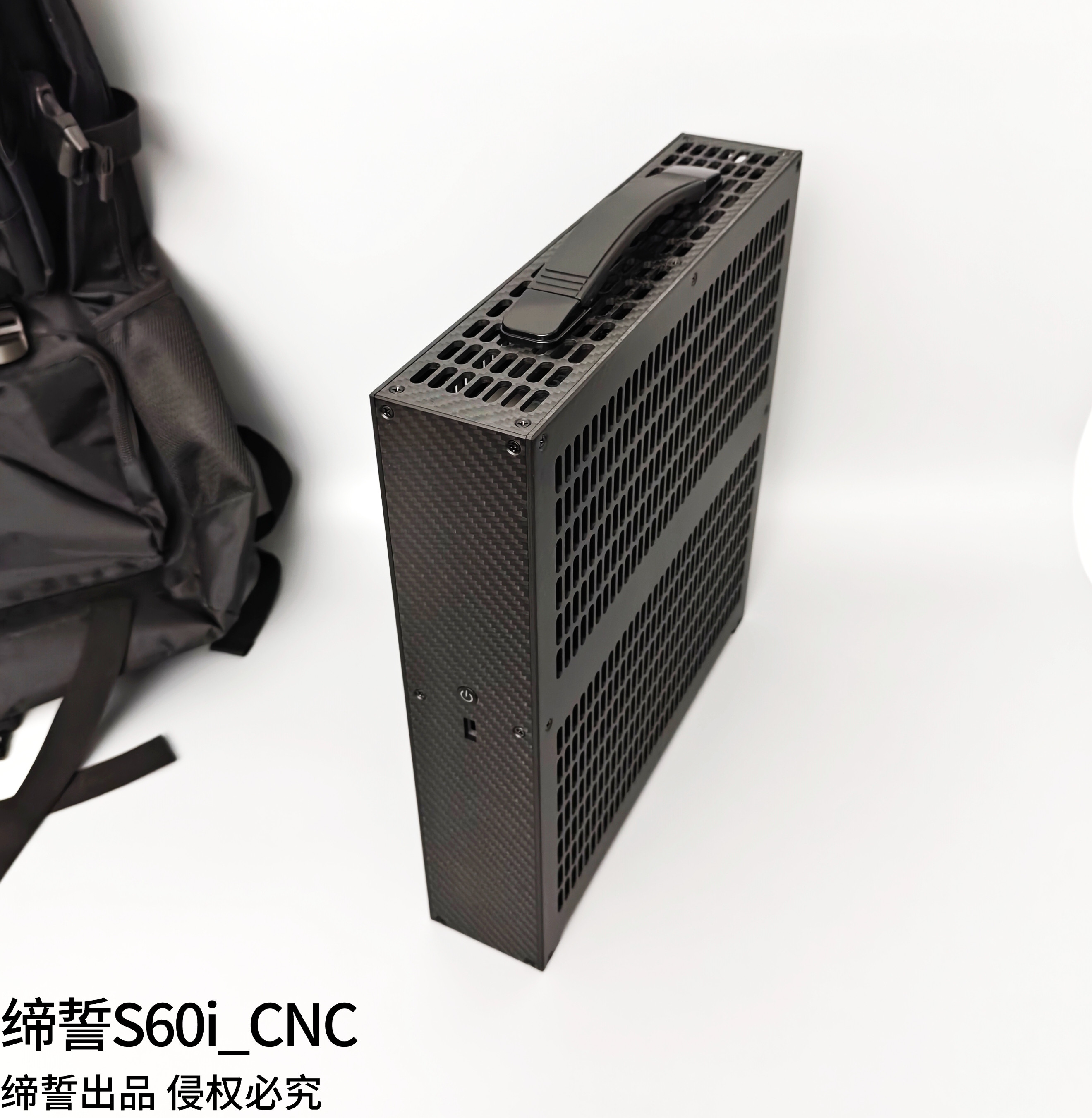 thumbnail for (16th Edition) S59 S60 Tile ITX Mini Portable 6L Small Chassis SFX Power Supply Triple Fan Graphics Card