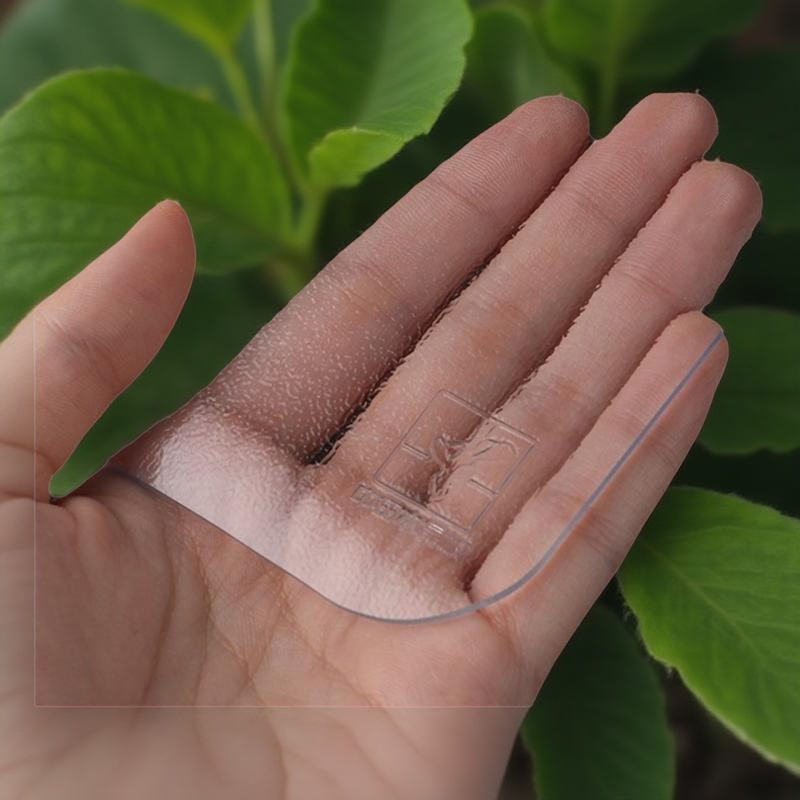 环保免洗软玻璃透明桌布中田logo