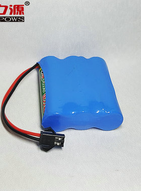 优力源3.6V电池组 5号玩具车电池组AA1300mAh 单排组合 配SM头