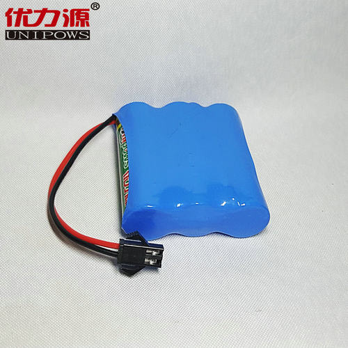 优力源3.6V电池组 5号玩具车电池组AA1300mAh 单排组合 配SM头