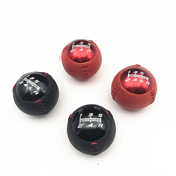 真皮排挡头红皮手球头档把头