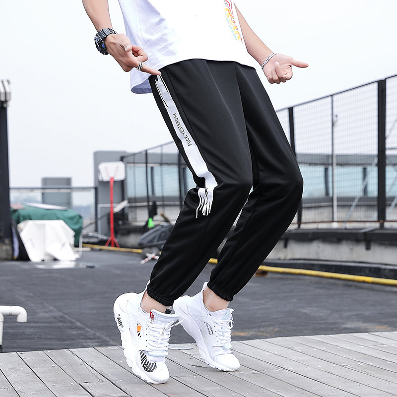 帅气学生裤潮男款2019男裤夏季长裤九分裤新款裤子男运动裤休闲裤|ruв категории Мужская одежда, брюки - от Buy2taobao.com для оказания профессиональной услуги покупки агента Taobao