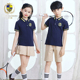 短袖 小学生校服英伦学院风幼儿园园服夏装 运动两件套 班服套装 夏季