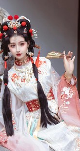 2025新款女圆领比甲琵琶袖马面裙冬季套装小神仙汉服云间爆款