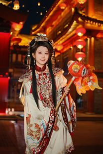 锦鲤少女重工刺绣云肩长衫织金马面中国风汉服套装明制汉服簪花汉