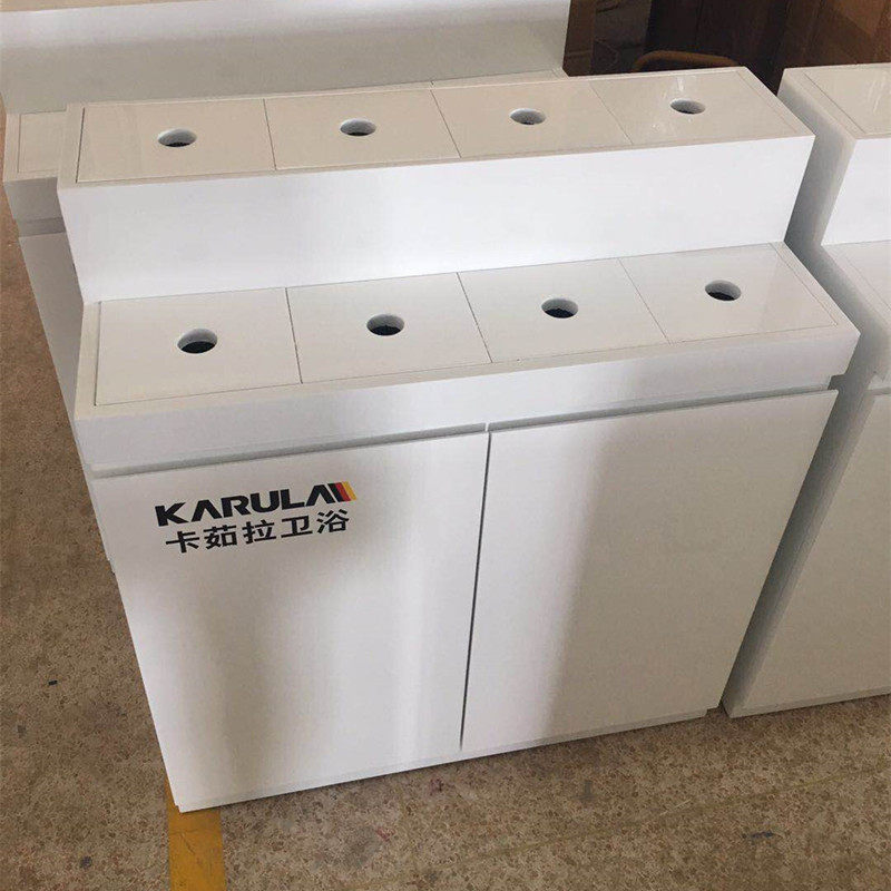 卫浴展架水龙头花洒地漏展板展示柜烤漆展板龙头展柜定做样品柜板