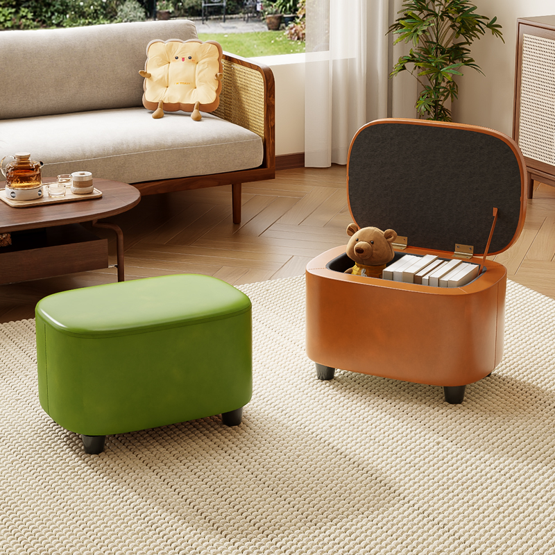 小凳子家用矮凳客厅沙发搁脚凳茶几脚踏门口多功能收纳换鞋凳板凳