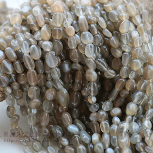 天然黑骨干太阳石随形散珠 骨超七水晶型碎石饰品长链材料diy配件