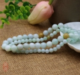 Натуральная изумрудная реплика, бусины, аксессуары из Мьянмы, ручка, браслет, ожерелье, украшение-шарик, DIY