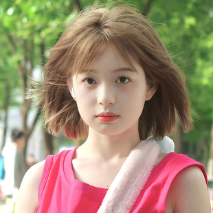 假发女短发新款减龄砂金色波波头假发套自然隐形仿全真人发全头套