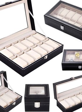 Watch Jewelry Display Storage Holder Case Grids Box Organize