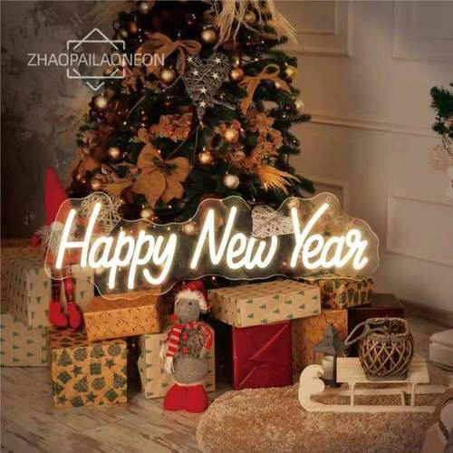 Happy New Year Neon Lights Christmas Decoration 2025 Merry C