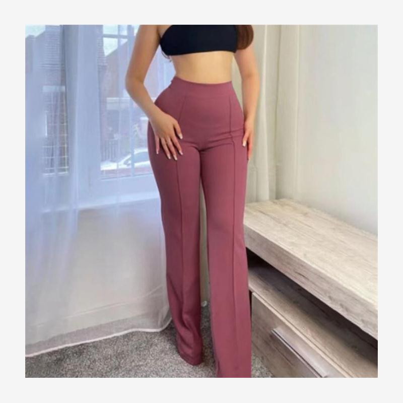 欧美时尚修身喇叭裤长裤女 casual flares trousers pants women