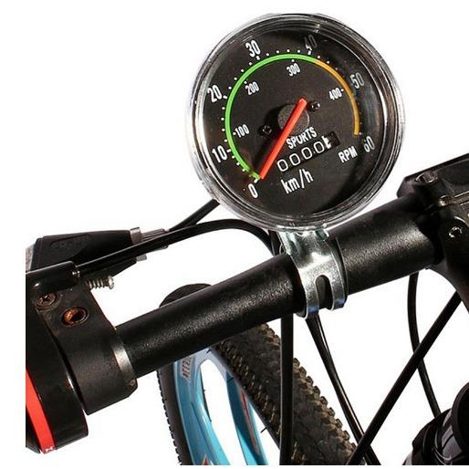 跨境自行车单车通用性机械码表山地车码表自行车里程表圆机械码表