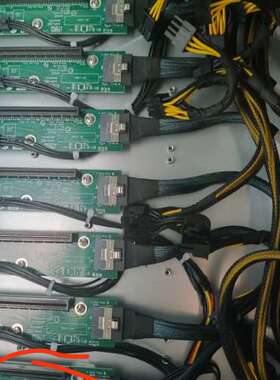 pcie3.0 x8转接卡.显卡转接底座 ，带6pin议价