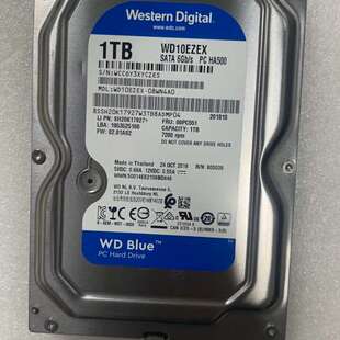 西数1TB蓝盘 WD10EZEX 3.5寸 台式机机械硬盘议价