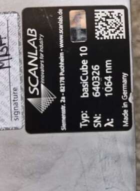 SCANLAB振镜，型号basICube10，1064nm波议价