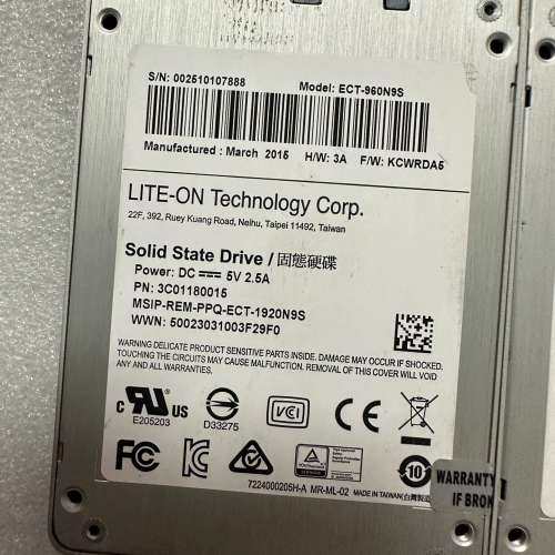 建兴企业级ECT- 960G固态硬盘，EMLC颗粒，10议价
