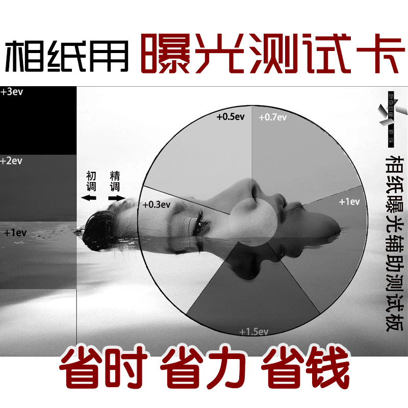 银盐放大相纸曝光测试卡