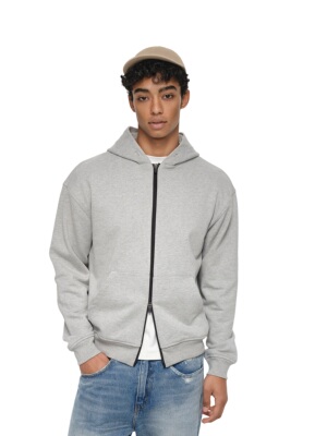 双拉链AaNn简约卫衣帽衫