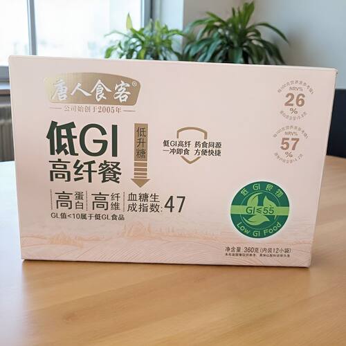 唐人食客低Gl高纤餐360克低升糖膳食纤维冲饮饱腹代餐糖友早晚餐
