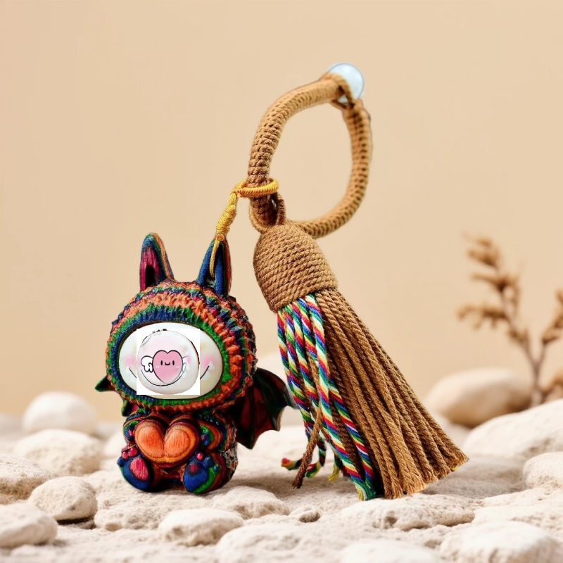 镶嵌款爱心小恶魔拉布 潮玩摆件布布小摆件玩偶情侣挂件配饰,汽车用品/电子/清洗/改装,车挂,淘宝优惠券,粉丝福利购,淘宝优惠卷