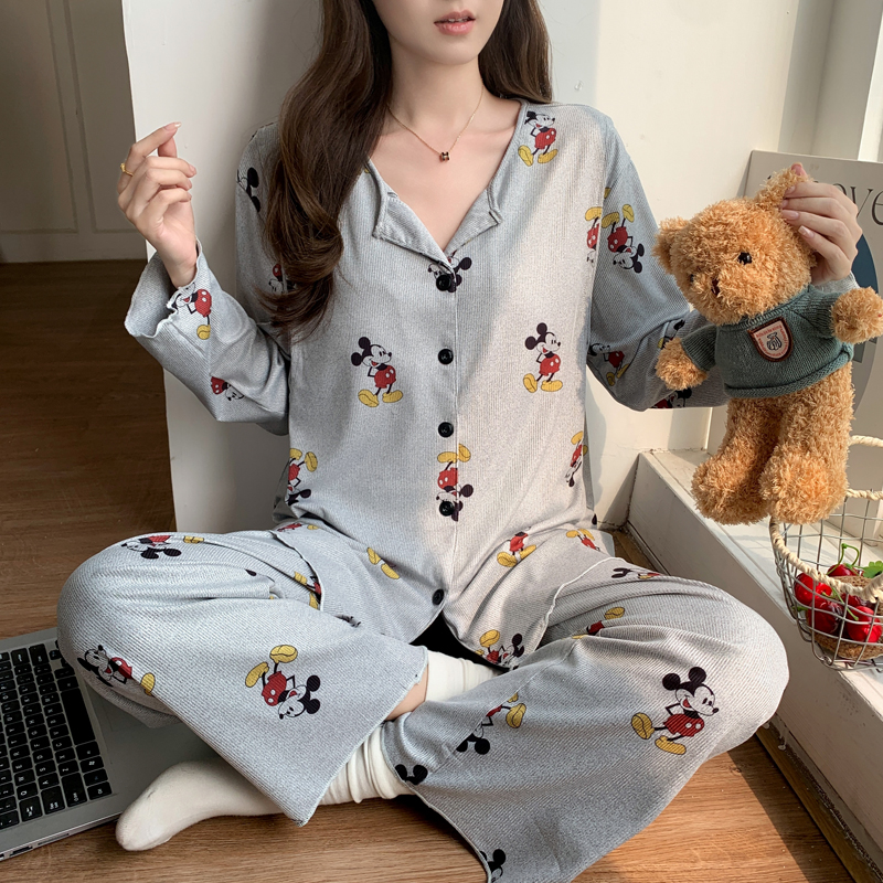 莫代尔带胸垫月子服夏季薄款产后